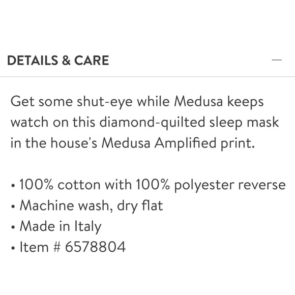 Versace Medusa Amplified Eye mask - Picture 6 of 15